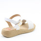 Heavenly Feet Womens Sara Comfort Vegan Sandals