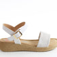 Heavenly Feet Womens Sara Comfort Vegan Sandals